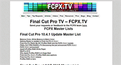 Desktop Screenshot of fcpx.tv