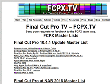 Tablet Screenshot of fcpx.tv